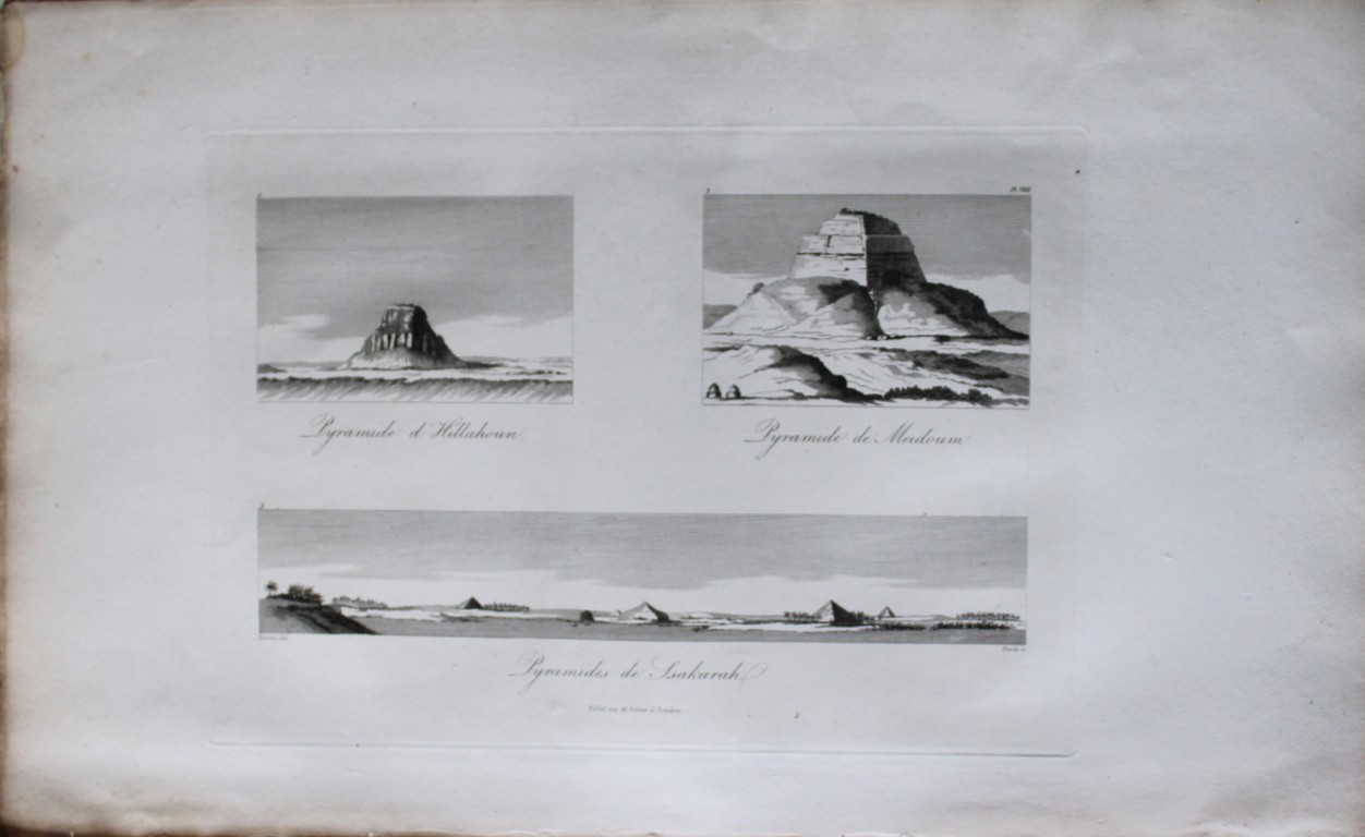 Vue de la Pyramide d'Ellaoun by V Denon 1807