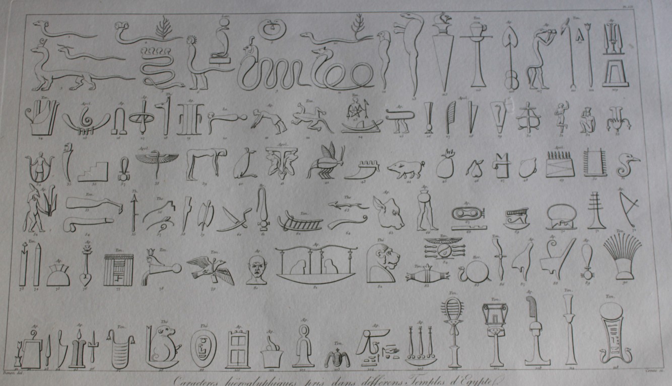 Characteres hieroglyphiques by Vivant Denon 1807