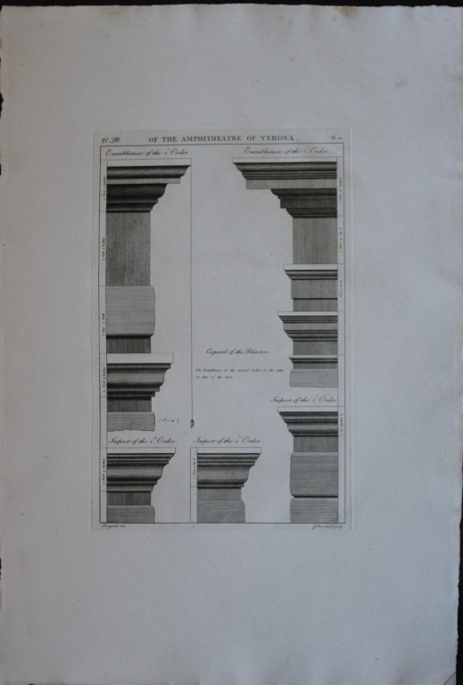 A Desgodetz - Engraving of the Amphitheatre at Verona  1771