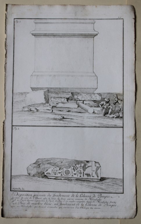 Column of Pompeii by Capt FL Norden 1792