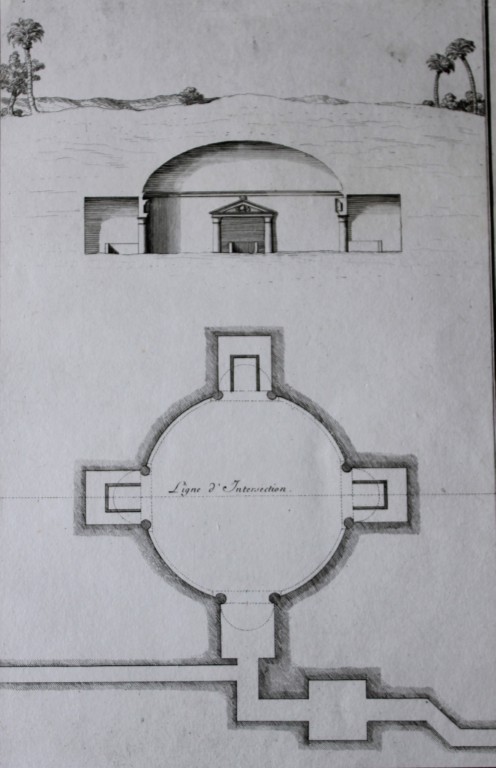 Plan of Temple at Negropole by Capt FL Norden 1792