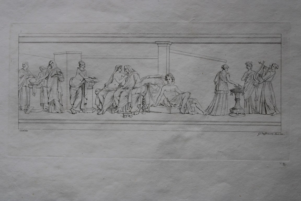 Giuseppe Craffonara - Engraving of papal paintings 1820