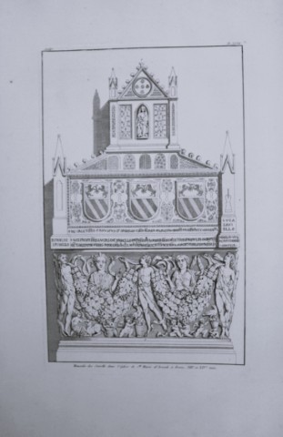 Seroux D'Agincourt - Original engraving of ancient monuments 1823