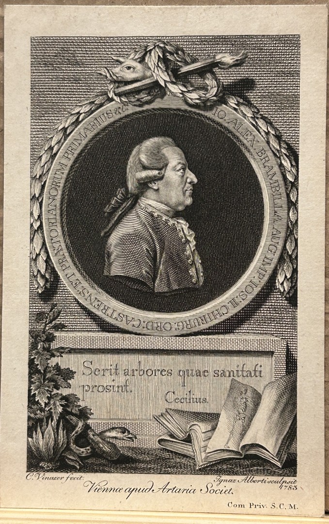 Ignaz Alberti engraving of Alexander Brambilla 1783