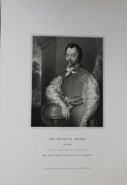 Edward Lodge - Sir Francis Drake engraved by S Freeman 1835