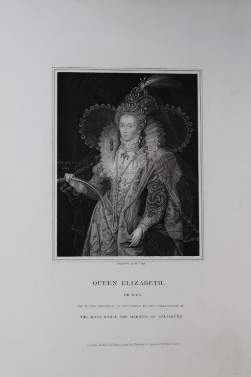 Edward Lodge - Queen Elizabeth I engraved by WT Fry 1835