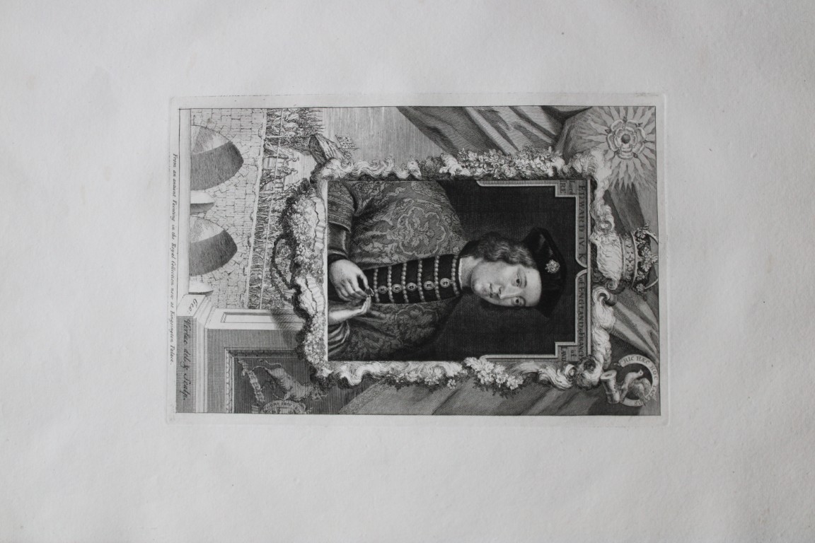 George Vertue - Rare folio engraving of Edward IV 1736