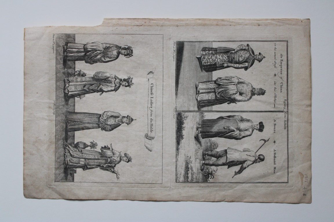 Isaac Basire - Chinese figures from de Halde 1746