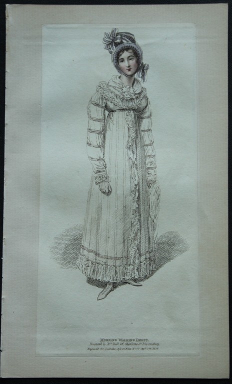 R Ackermann - Engraving of a Morning Dress 1816