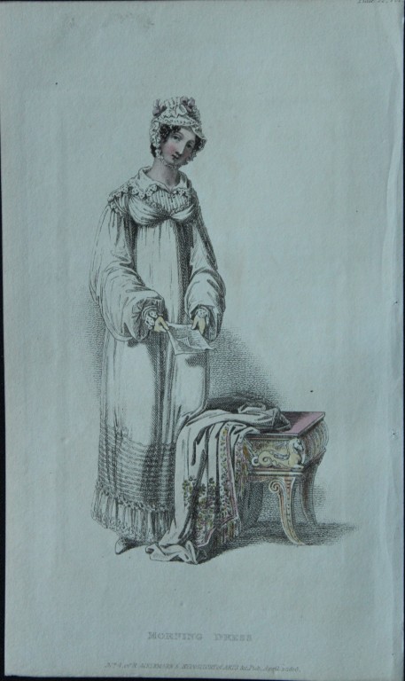 R Ackermann - Engraving of a Walking Dress 1816