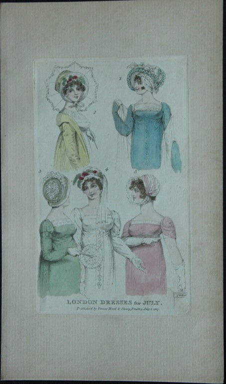 R Ackermann and R Sands - Engraving of London Dresses 1807