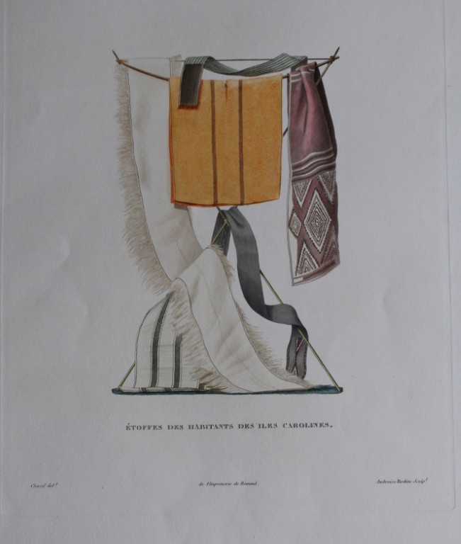 Louis-Isodore Duperrey - Fabrics of Inhabitants of Caroline Islands 1826