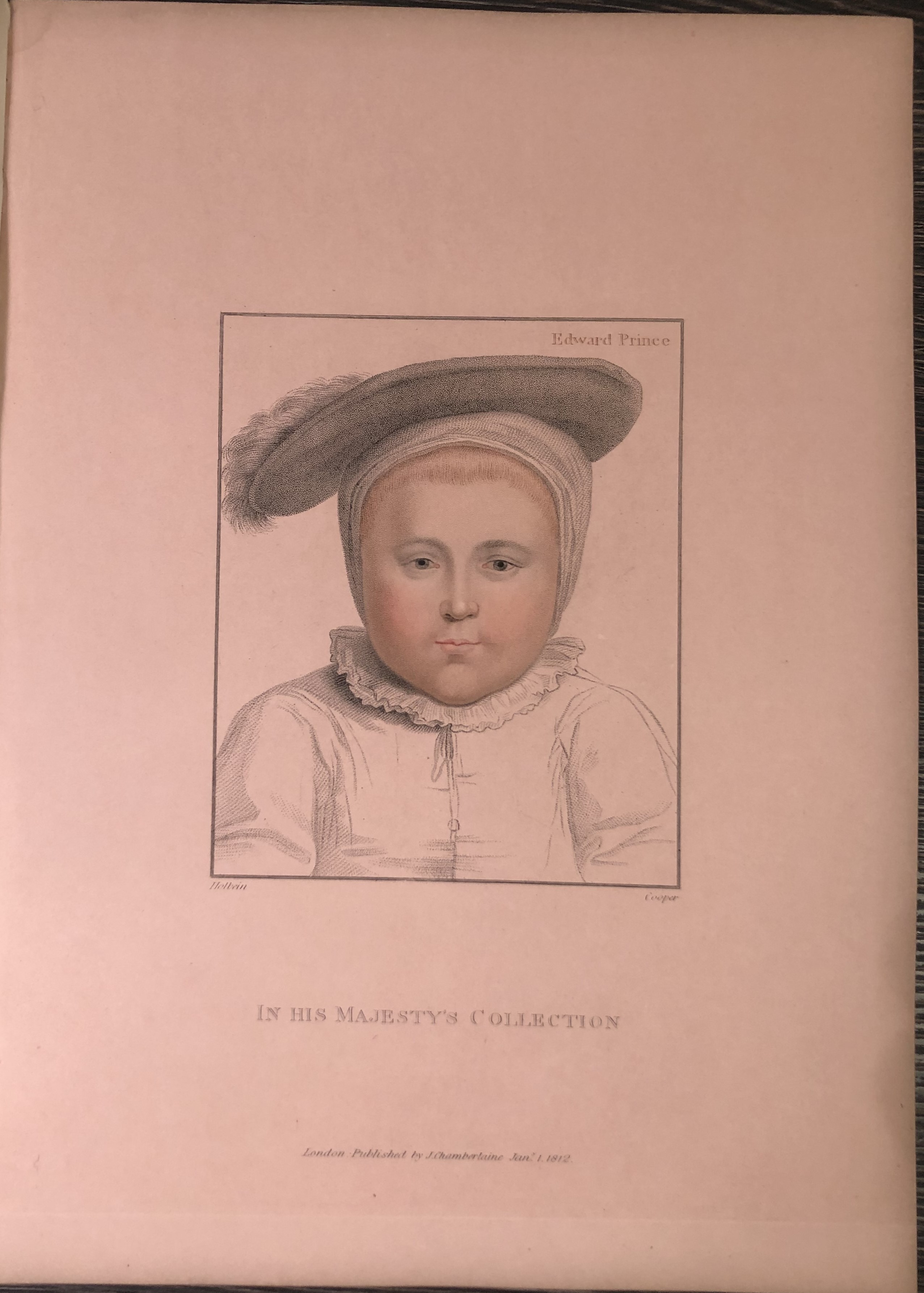 Portrait of Prince Edward by Hans Holbein 1812