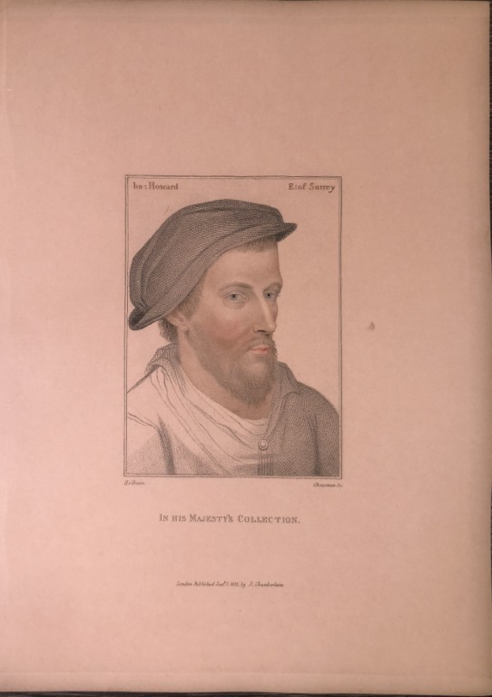 Portrait of Henry Howard Earl of Surrey by Hans Holbein 1812