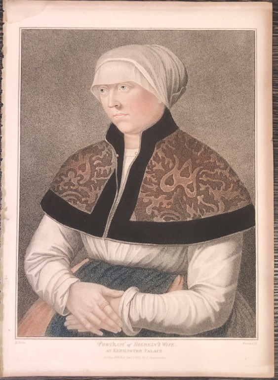 Portrait of Hans Holbein's wife by Hans Holbein 1812