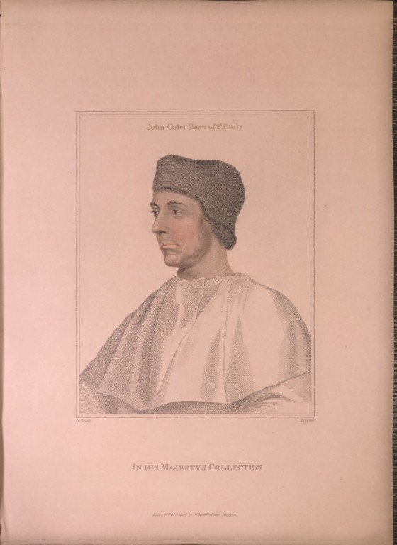 Portrait of  John Colet, Dean of St Paul's by Hans Holbein 1812