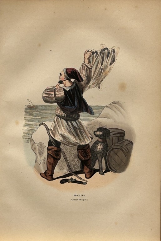 A Wahlen - Woodcut engraving of Smogler 1843