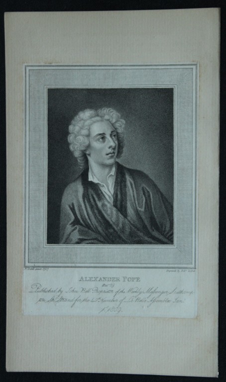Robert Cooper - Engraving of Alexander Pope 1809
