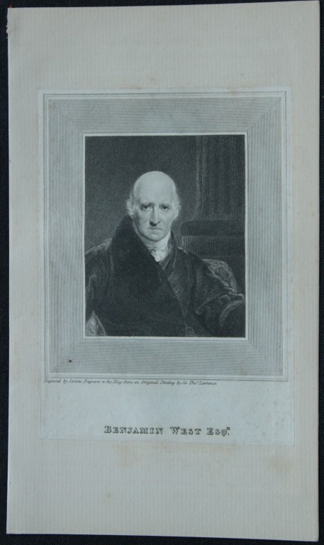 Edward Scriven - Engraving of Benjamin West 1809