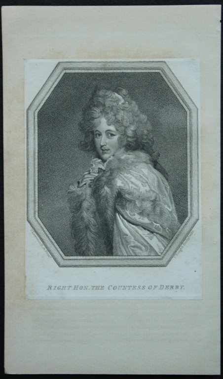 C Knight - Engraving of Countess of Derby 1809