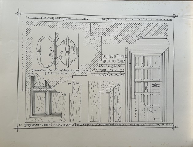 Architectural Drawing - Canonbury Towers, London 1869