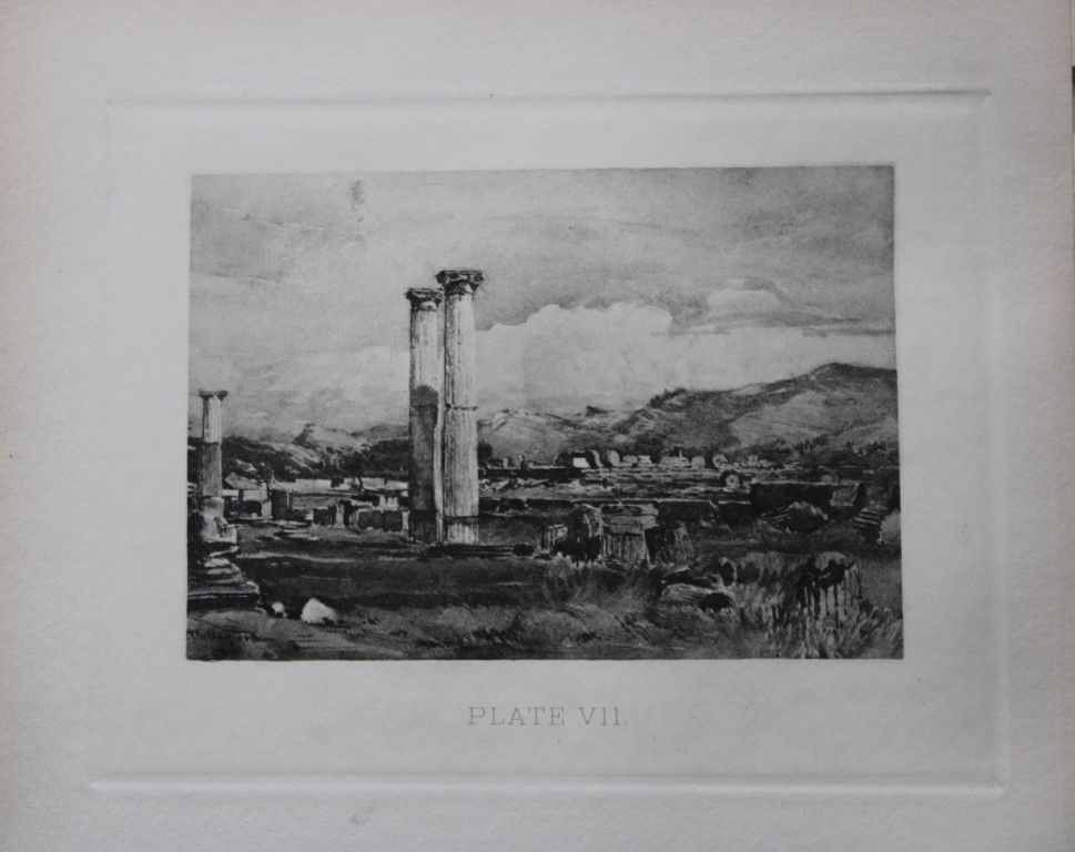 John Fulleylove 1897 - Etching of Palaestra at Olympia