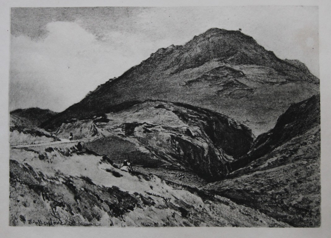 John Fulleylove 1897 - Etching of Mycenae