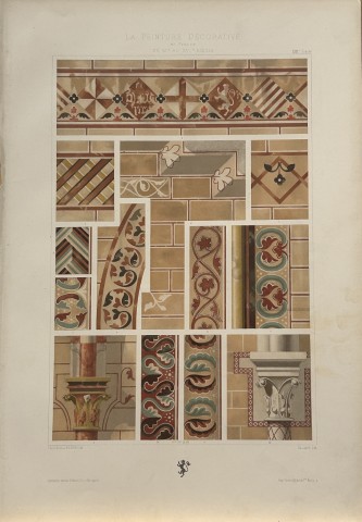 Gelis-Didot and Laffillee - Original decorative lithograph  1875