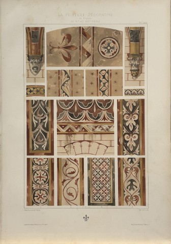 Gelis-Didot and Laffillee - Original decorative lithograph  1875