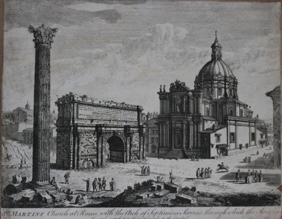 Thomas Bowles - St Martins Church at Rome c1750