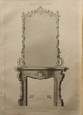 P Thomson - Chimney Piece Mirror engraved by JH Le Keux 1853