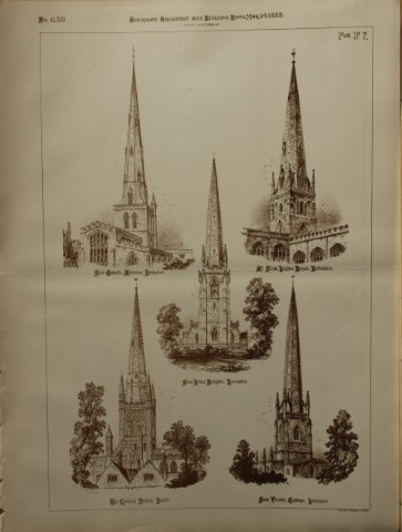 Charles Wickes - Spires of English Churches 1888