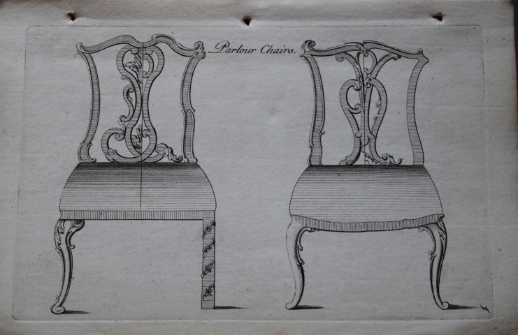 Manwaring - Engraving of Parlour Chairs 1765
