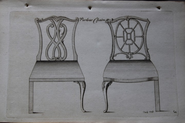 Manwaring - Engraving of Parlour Chairs 1765