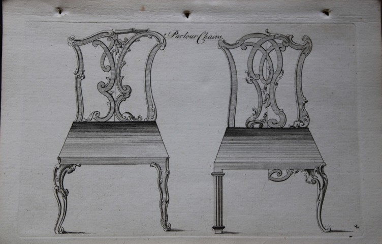Manwaring - Engraving of Parlour Chairs 1765