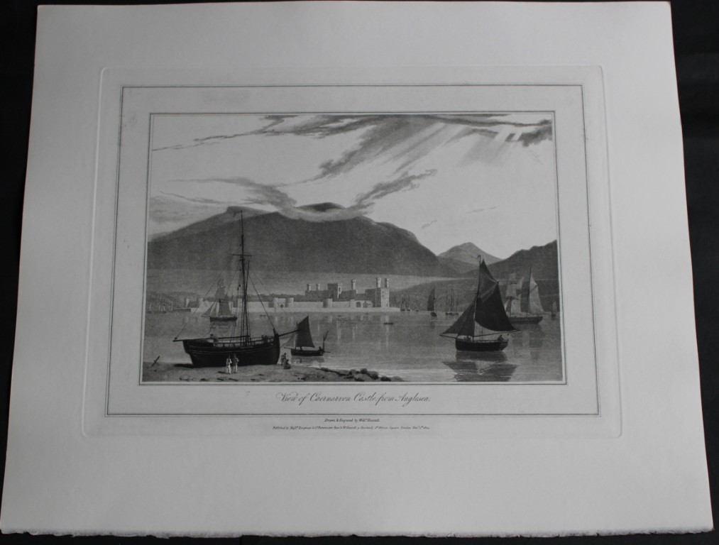 W Daniell - Caernarvon Castle from Anglesea c1820
