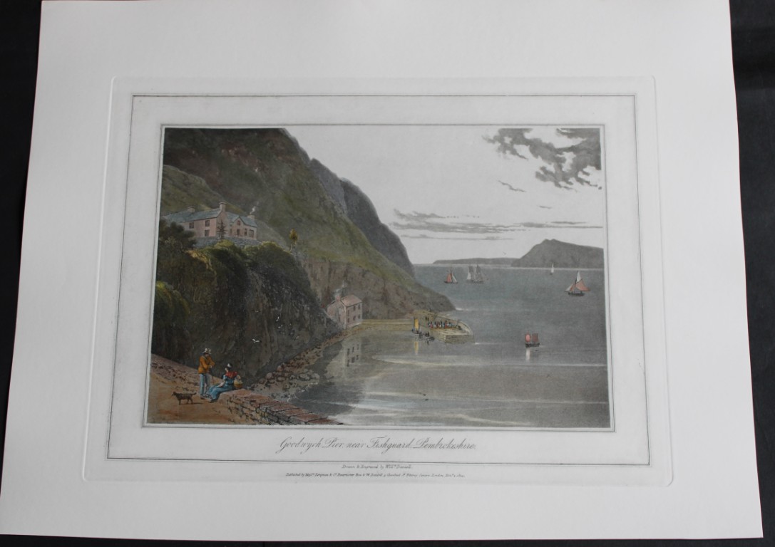 W Daniell - Goodwych Pier, Fishguard c1820