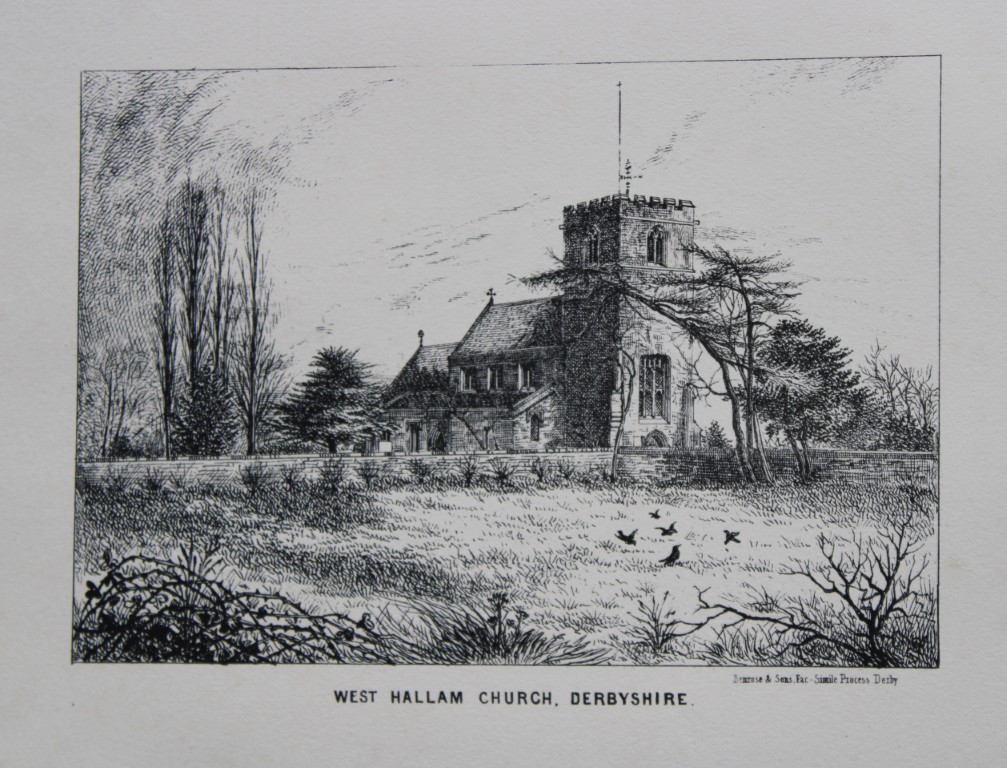Bemrose - West Hallam Church, Derbyshire 1868