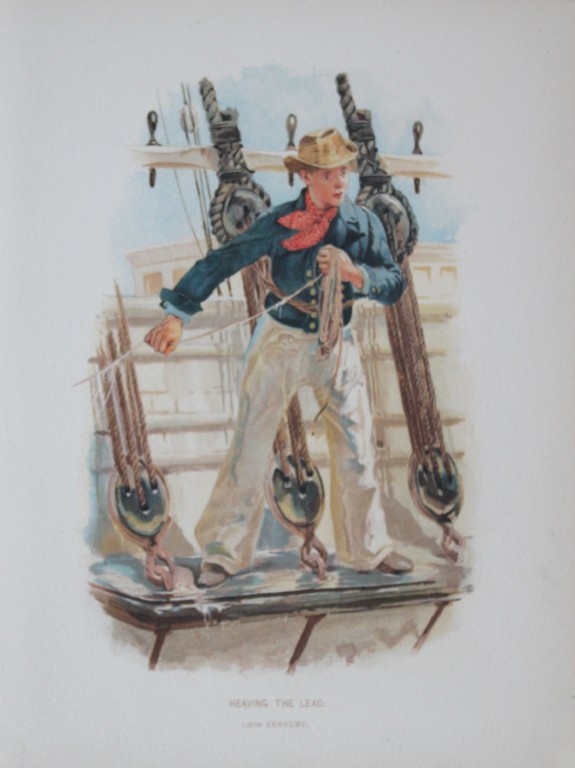 WC Symons - Heaving the lead 1890