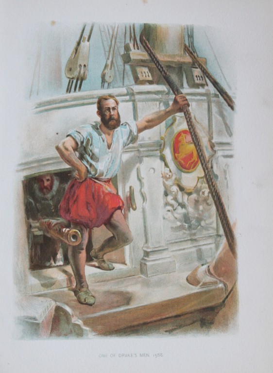 WC Symons - One of Drake's men (1588) 1890