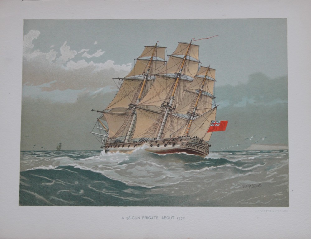 WF Mitchell -  A 38-Gun Frigate 1890