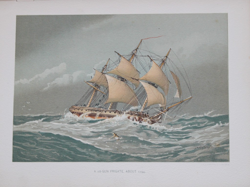 WF Mitchell -  A 28-Gun Frigate 1890