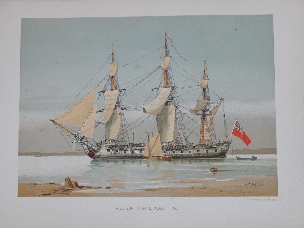 WF Mitchell -  A 42-Gun Frigate 1890