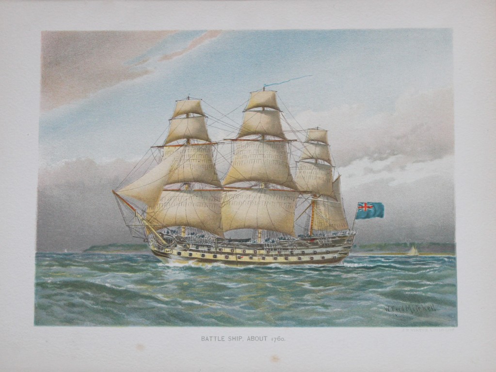 WF Mitchell - 18th Century Battleship 1890