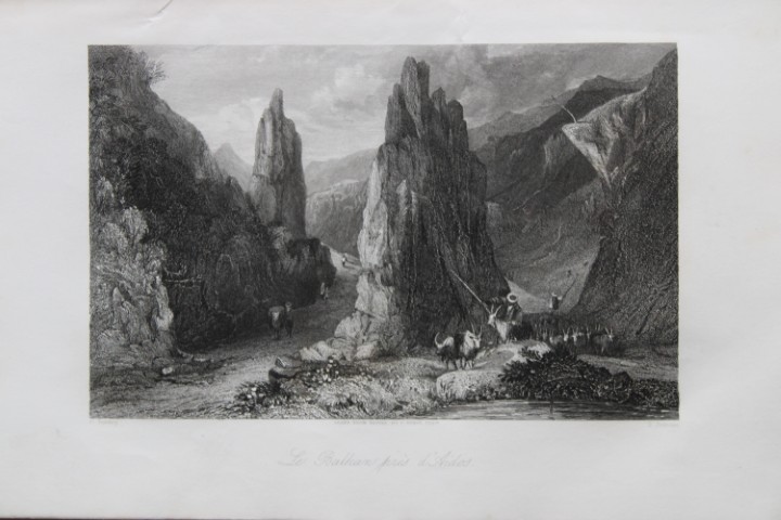 T Allom - Balkans near Aidos engraved by T Jeavons 1855