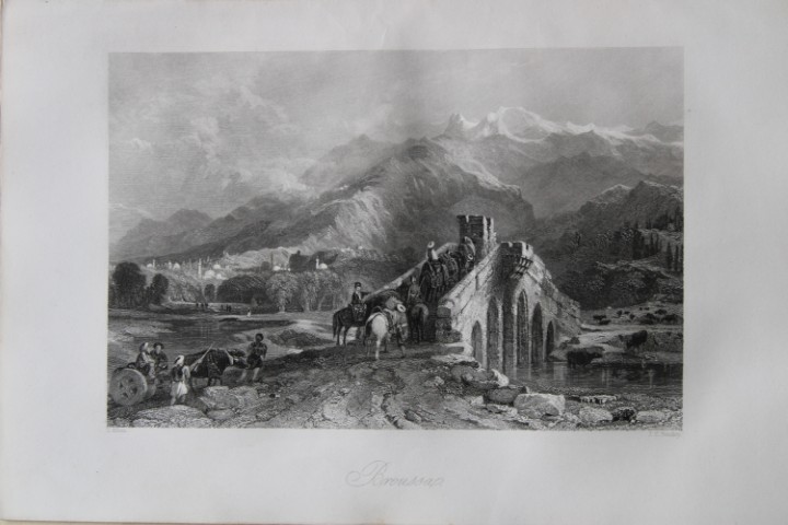 T Allom - Broussa engraved by JC Bentley 1855