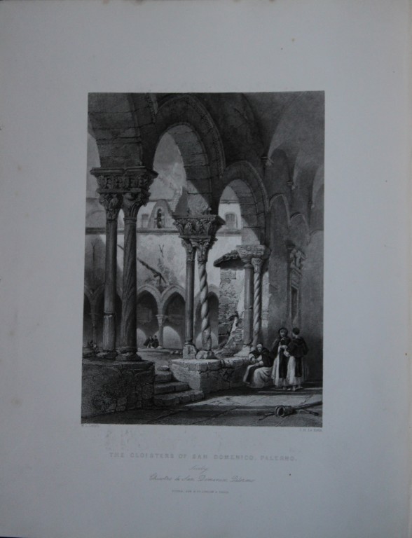 Rev Wright - Cloisters of San Domenico, Palermo 1839