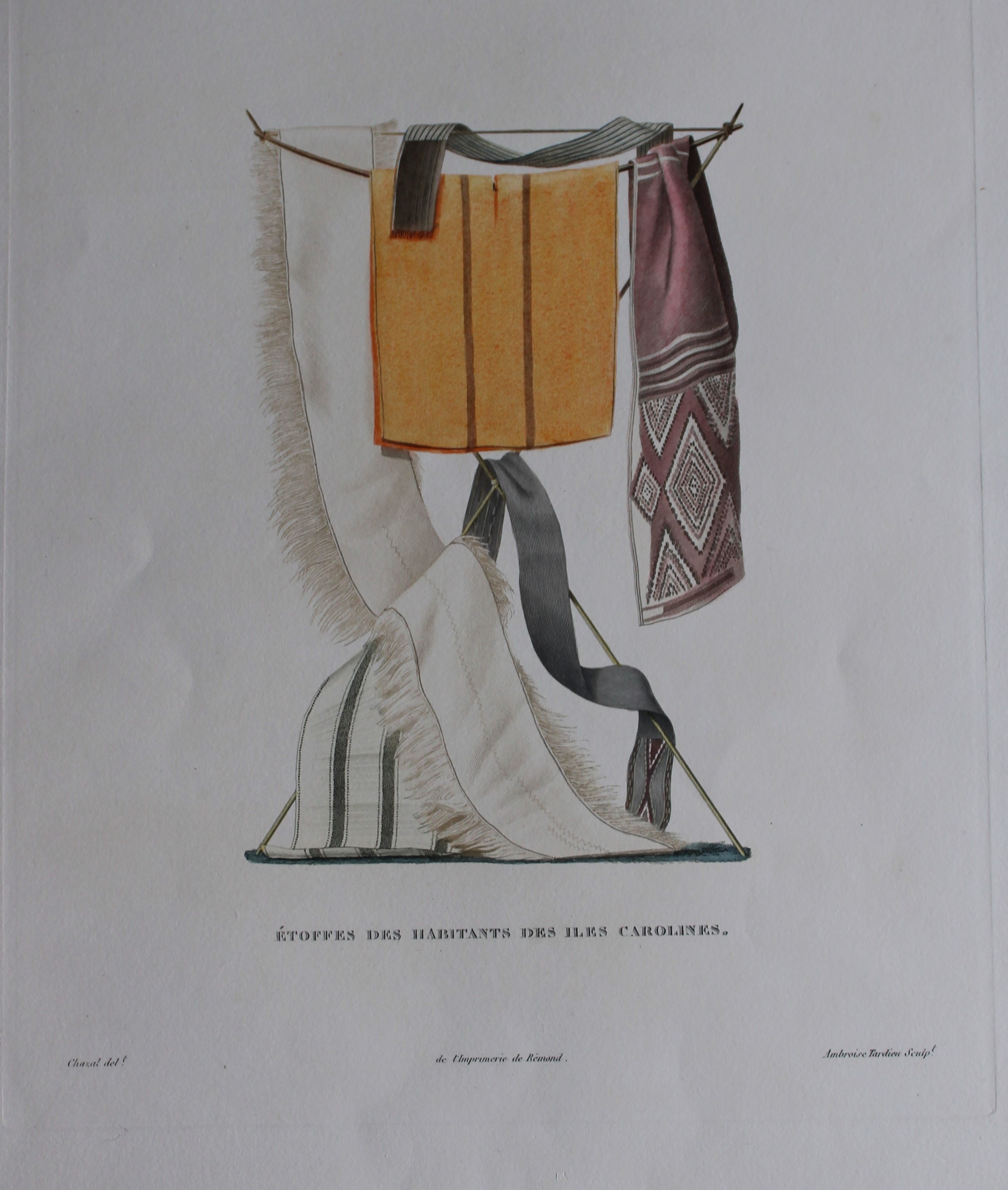 Duperrey - Inhabitants of Caroline Islands 1826