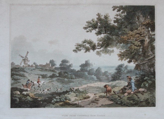 de Loutherbourg - Aquatint of Ruin at Basingstoke 1805