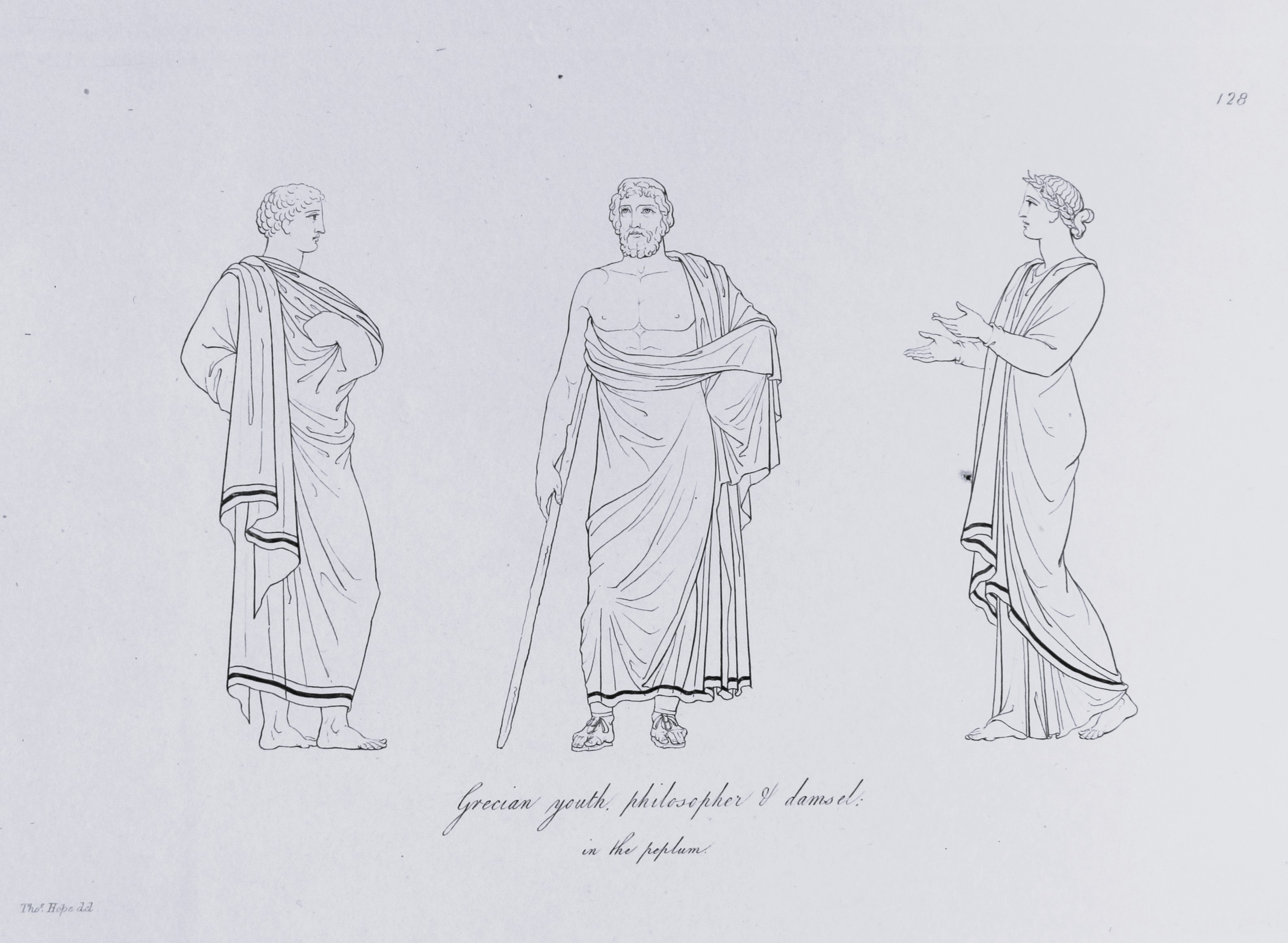 Thomas Hope - Greek youth, philosopher and damsel 1812